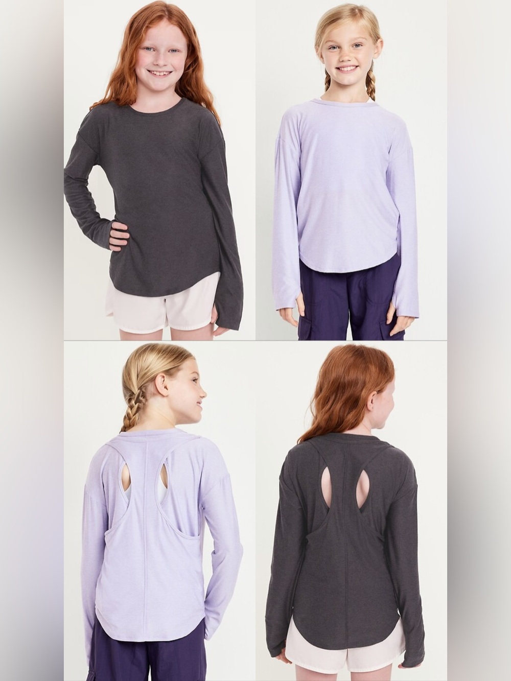 Girls CloudMotion Long Sleeve Performance T-shirt- NWT